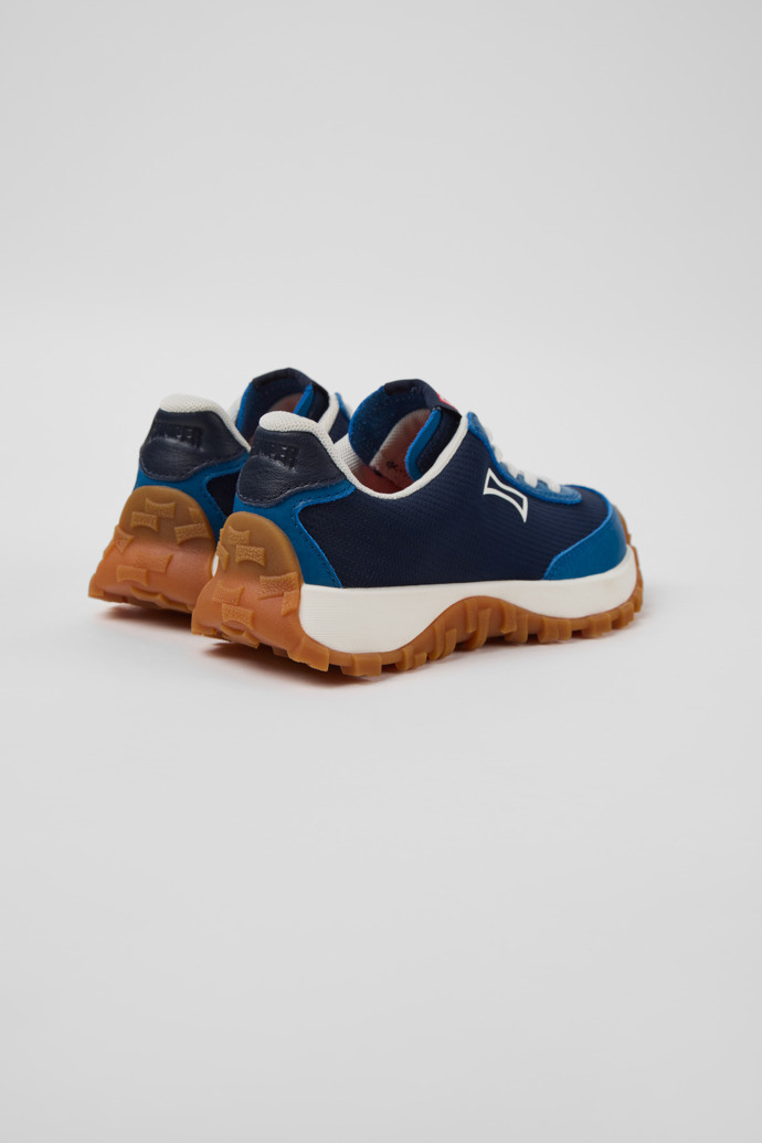 Drift Trail Blaue Sneaker aus Textil und Leder für Kinder.