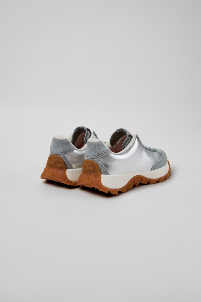 Drift Trail Graue Sneaker aus Leder und Nubuk für Kinder.
