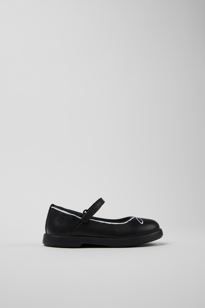 Twins Babies en cuir noir pour enfant