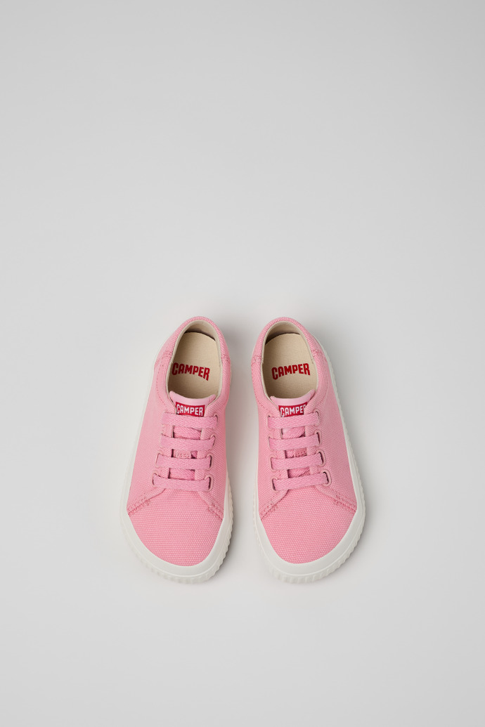 Peu Roda Sneaker de teixit de color rosa