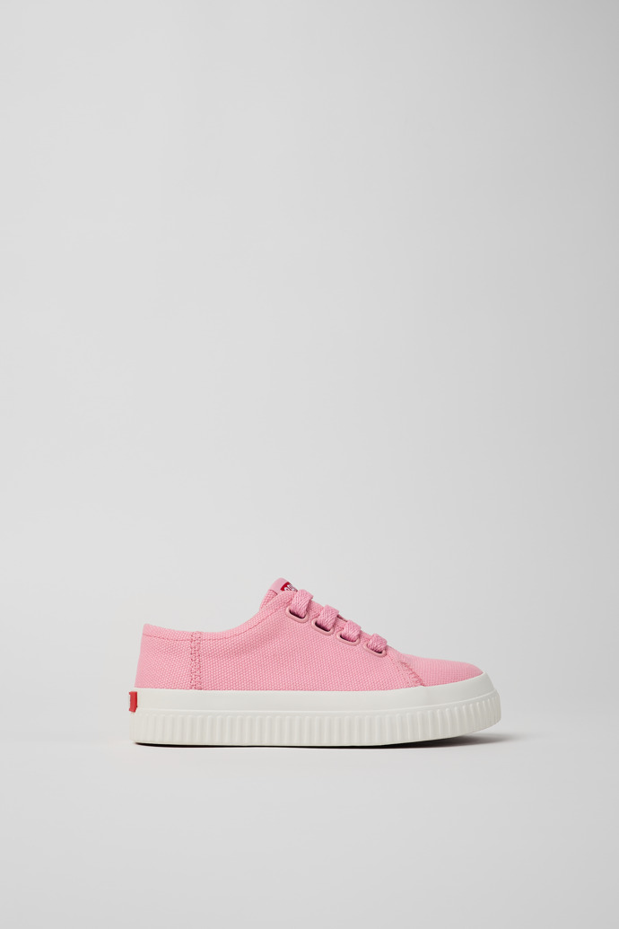 Image of Side view of Peu Roda Pink Textile Sneaker