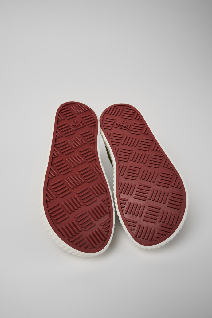 The soles of Peu Roda Green Textile Sneaker