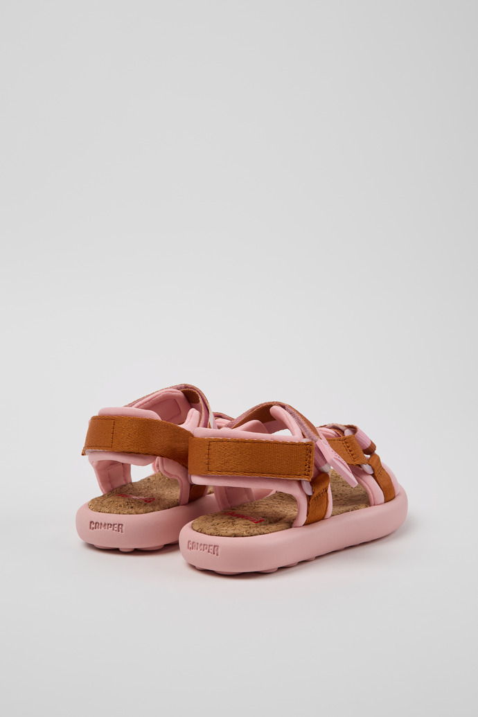 Back view of Pelotas Flota Multicolor Recycled PET Sandal for Kids.