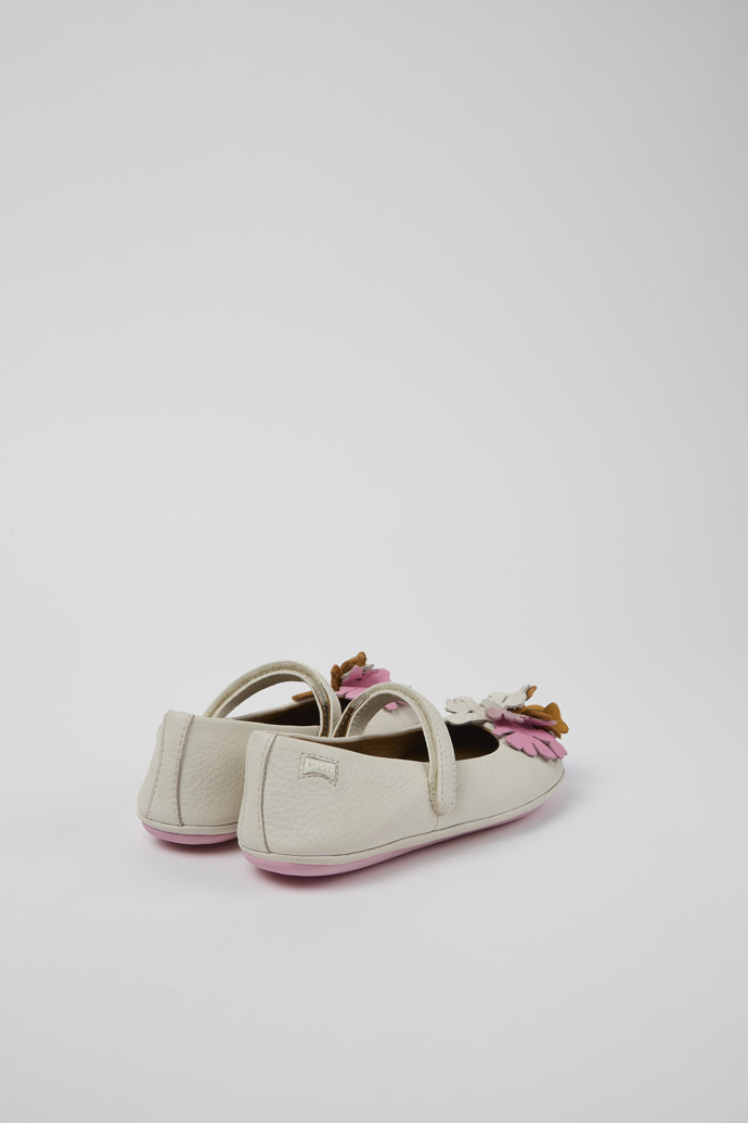 Twins Weißer Mary Jane-Schuh aus Leder