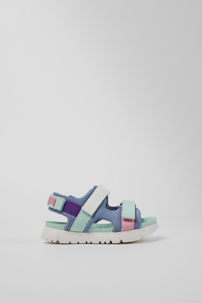Side view of Twins Multicolored Textile Sandal