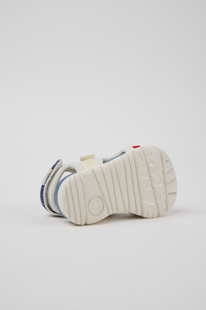 The soles of Twins Multicolor Textile Sandals for kids.