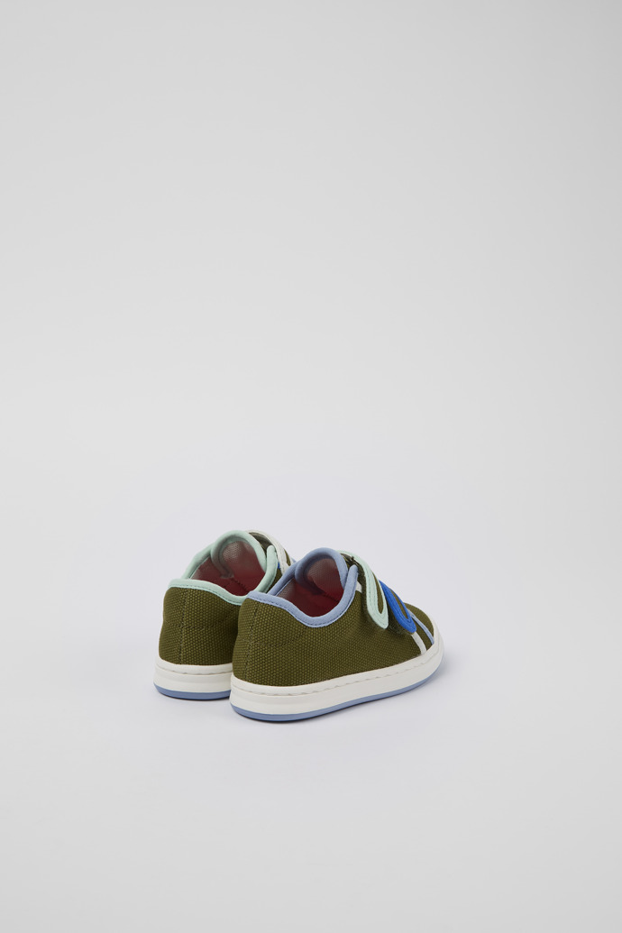 Back view of Twins Green Textile Sneaker