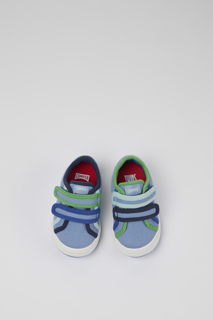 Overhead view of Twins Blue Textile Sneaker