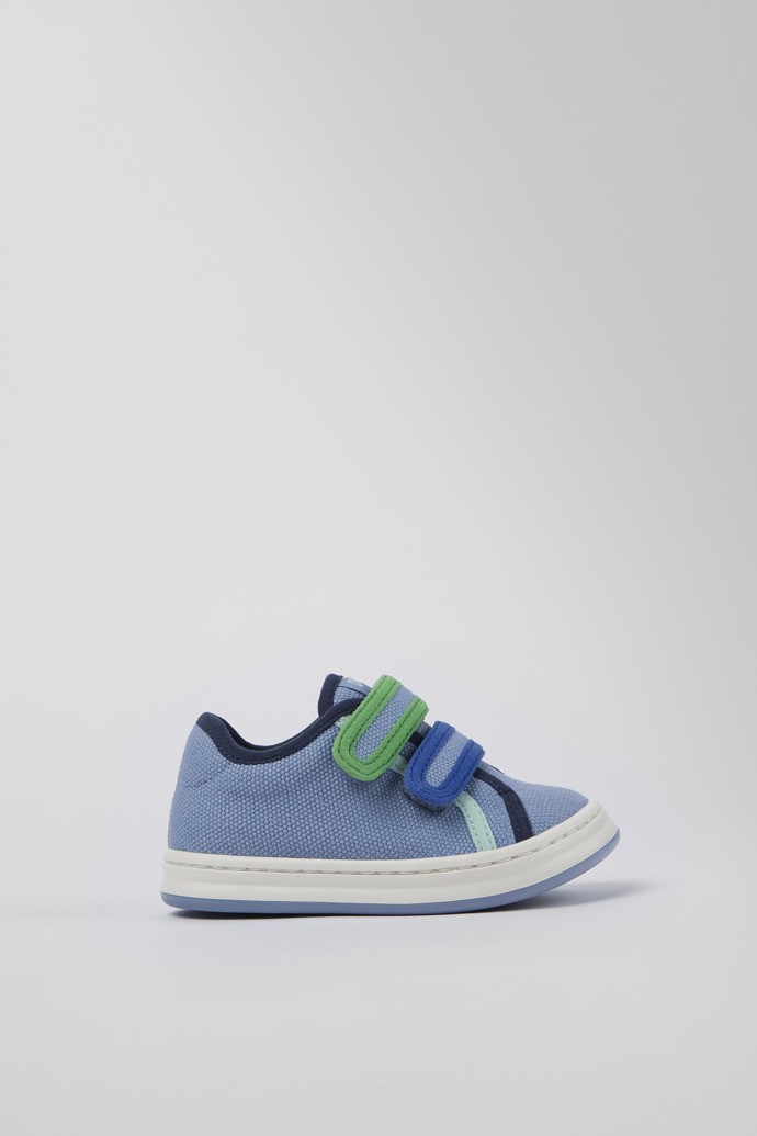 Side view of Twins Blue Textile Sneaker