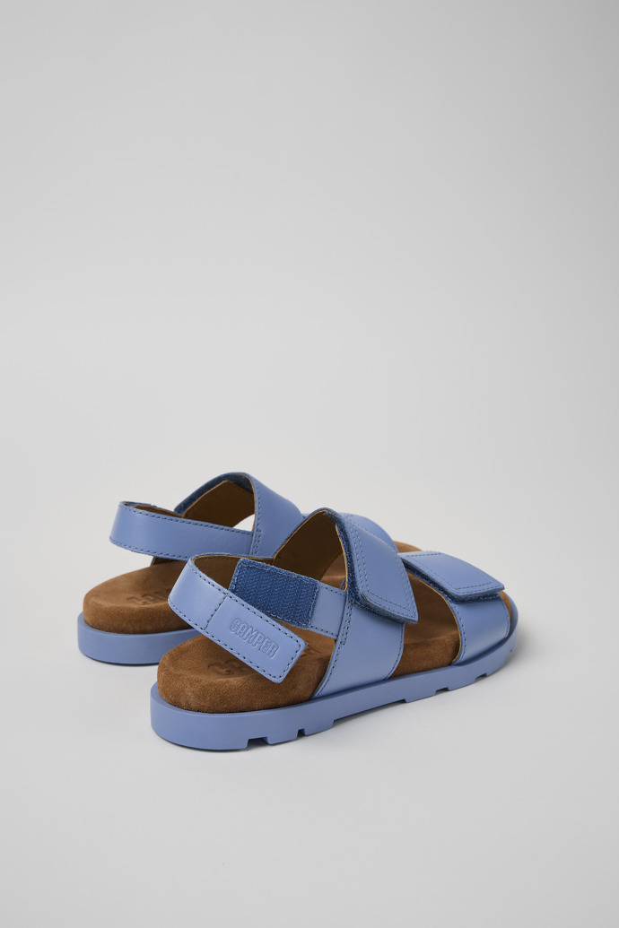 Brutus Sandal Sandálias de 2 tiras em couro azuis