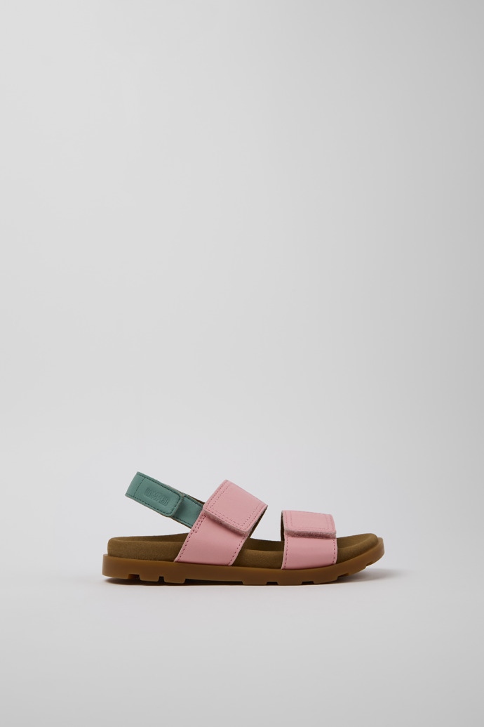 Side view of Brutus Sandal Multicolor Leather Sandal for Kids.