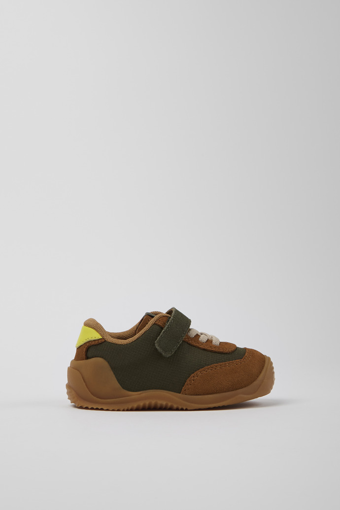 Dadda Sneaker infantil de teixit i nubuc de color verd