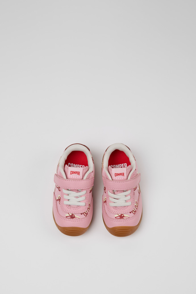 Dadda Sneaker infantil de teixit i pell multicolor.