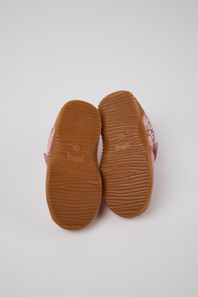 The soles of Dadda Multicolor Textile and Leather Sneakers for Kids.