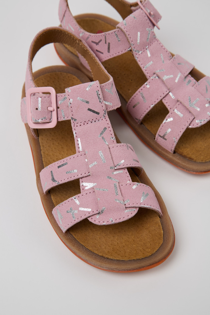 Close-up view of Bicho Multicolor Nubuck Sandal for Kids.