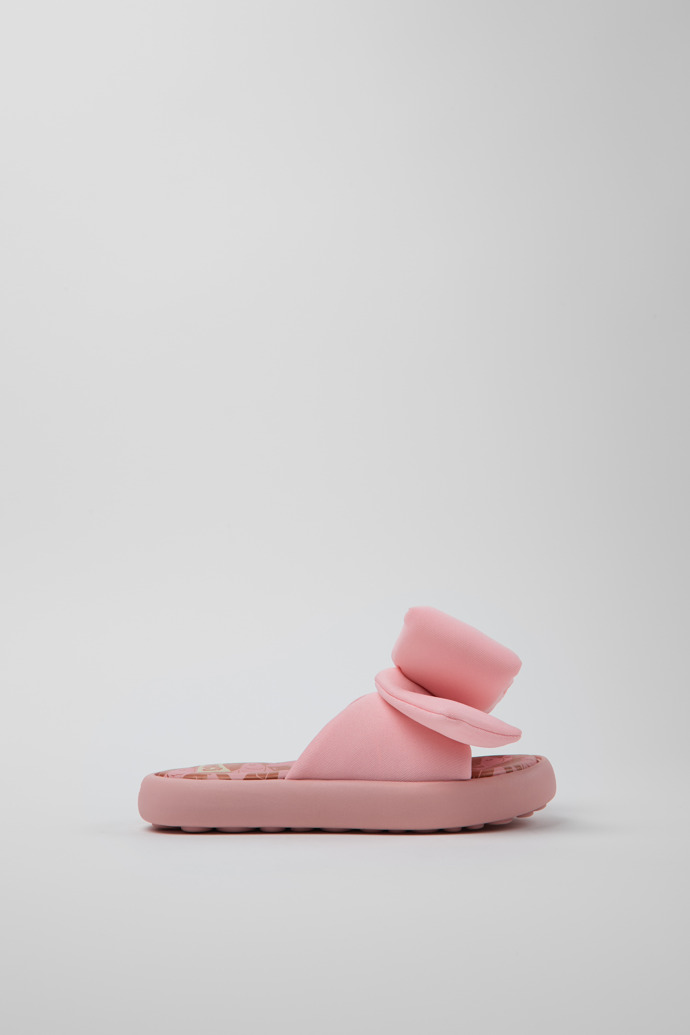 Side view of Pelotas Flota Pink Recycled PET Kids' Sandals.