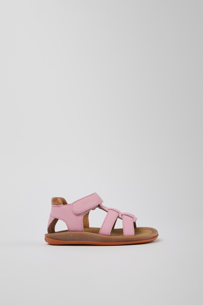 Side view of Bicho Multicolor Leather Sandals for Kids.