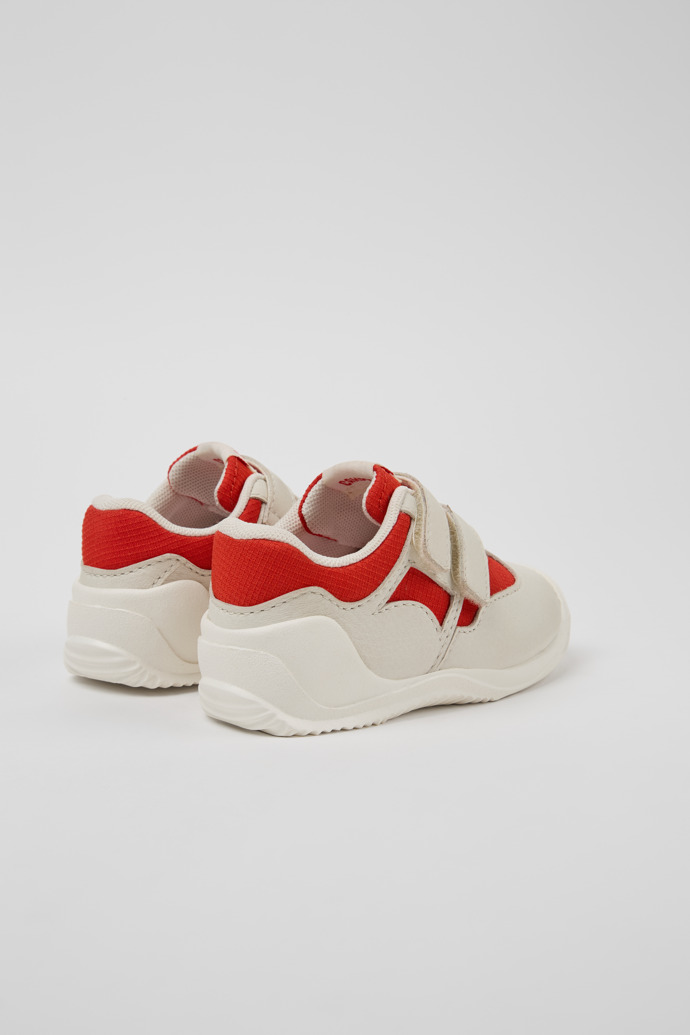 Back view of Dadda Multicolor Textile and Leather Sneakers for Kids.