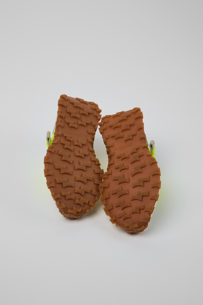 The soles of Drif Trail Multicolor Recycled PET and Nubuck Sneakers for Kids.