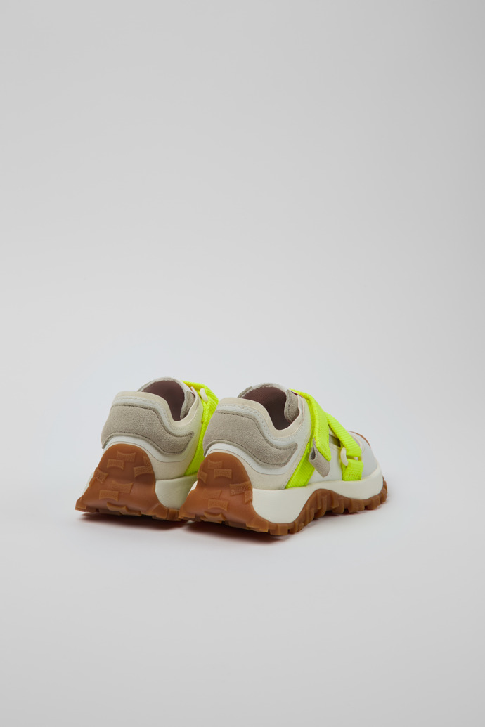 Back view of Drif Trail Multicolor Recycled PET and Nubuck Sneakers for Kids.