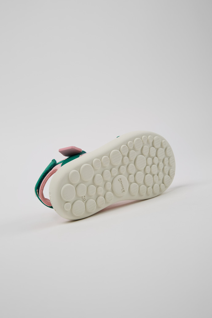 The soles of Pelotas Flota Multicolor Recycled PET Sandals for Kids.