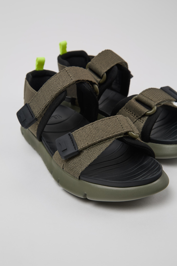 Close-up view of Oruga Multicolor Textile Kids' Sandals.