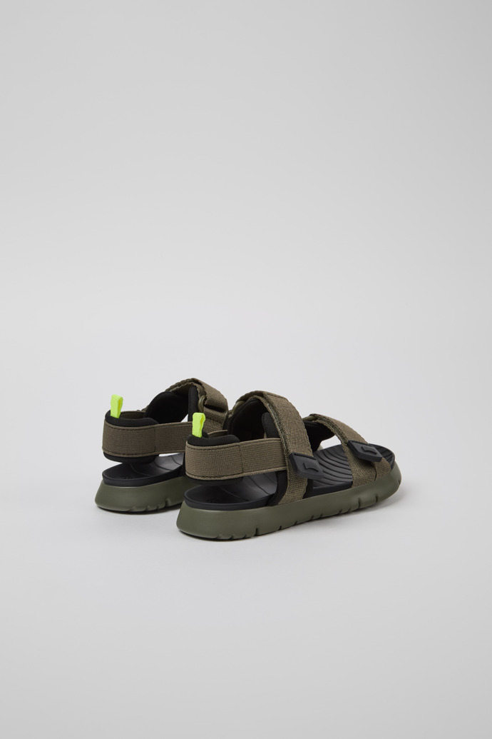 Back view of Oruga Multicolor Textile Kids' Sandals.