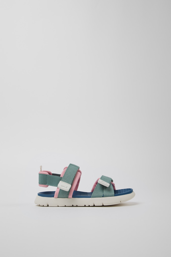 Side view of Oruga Multicolor Textile Kids' Sandal.