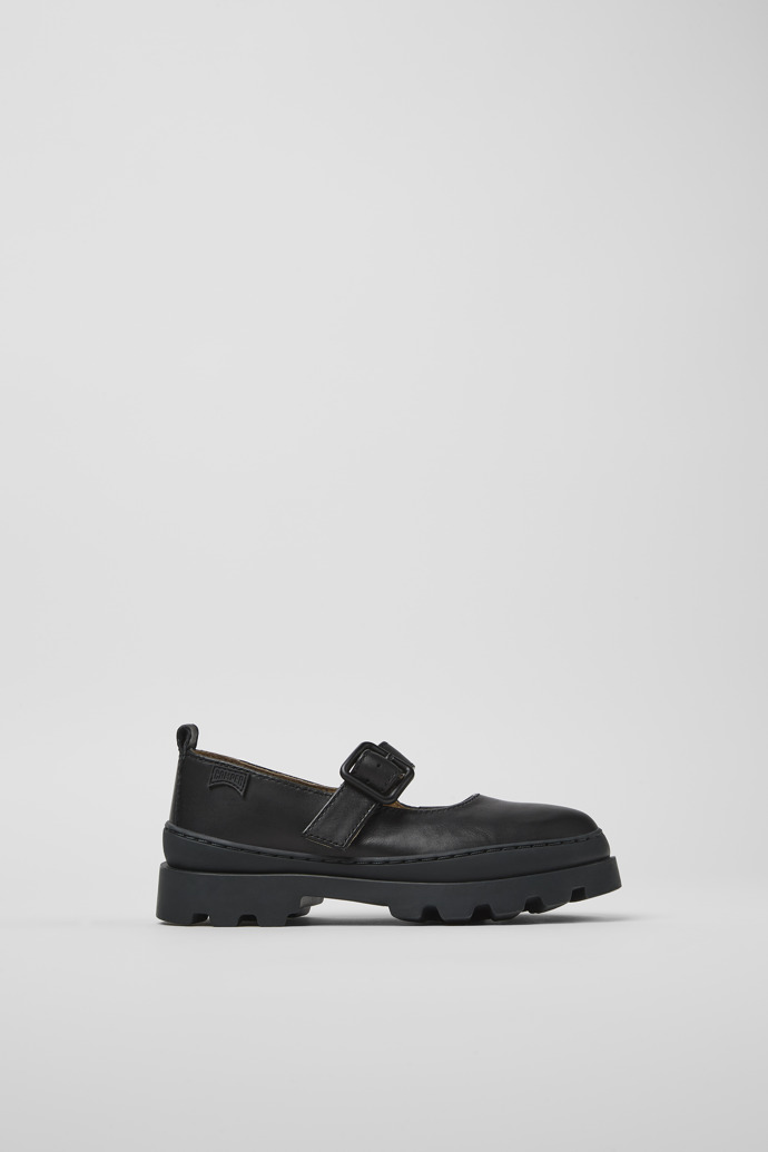 Brutus Chaussures en cuir noir pour enfant