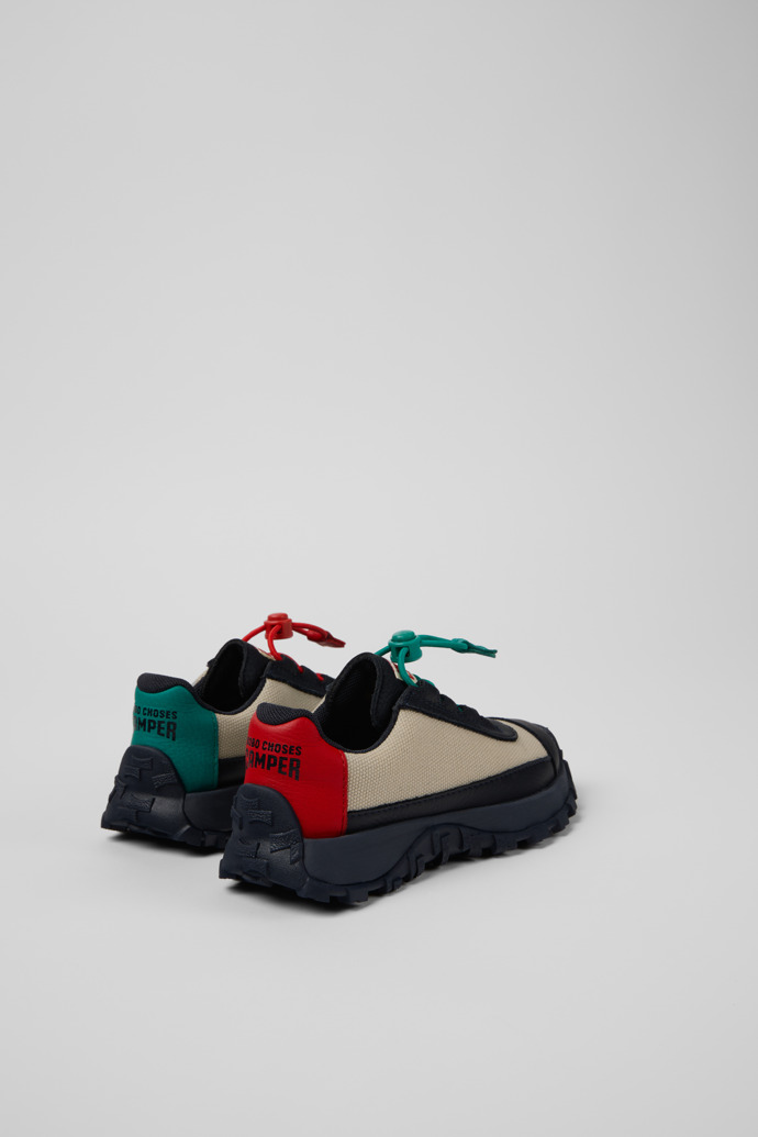 Back view of Bobo Choses x Camper Multicolor Textile and Leather Kids' Sneaker.