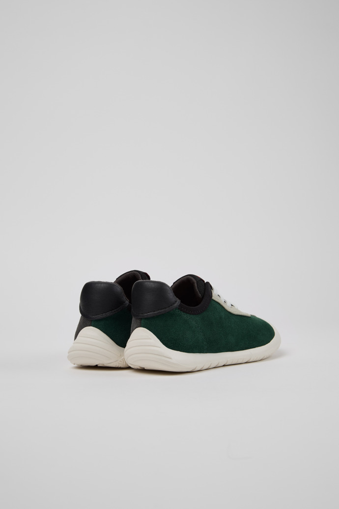 Back view of Twins Multicolor Nubuck and Leather Sneakers for Kids.