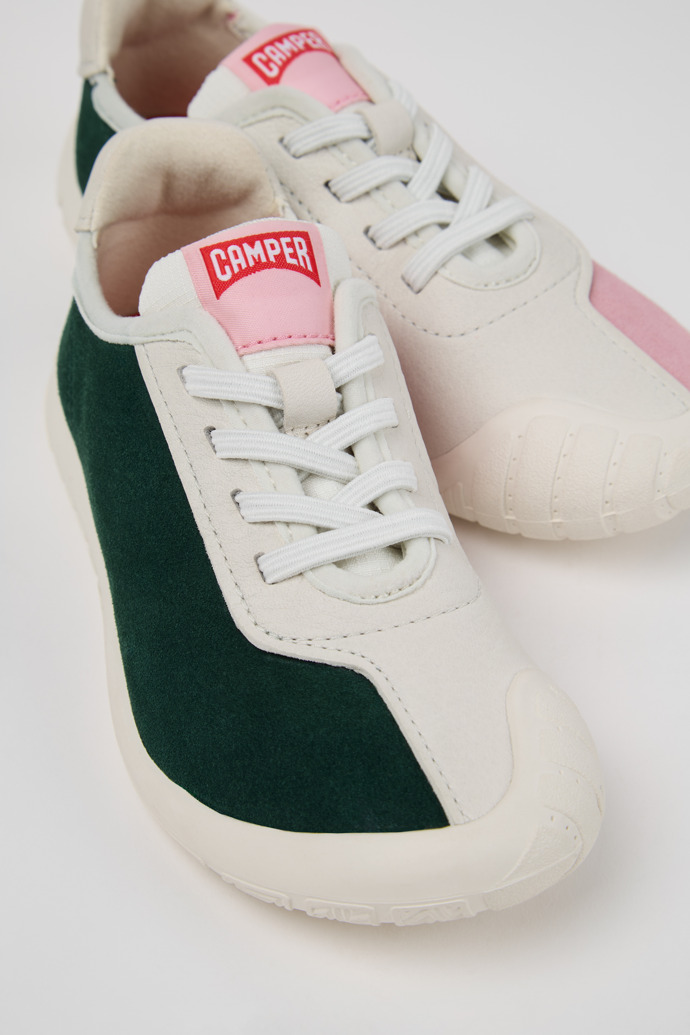 Twins Sneakers de nobuk y piel multicolor para niños.