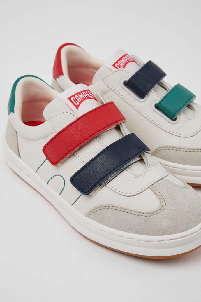 Twins Sneakers de piel y nobuk multicolor para niños.