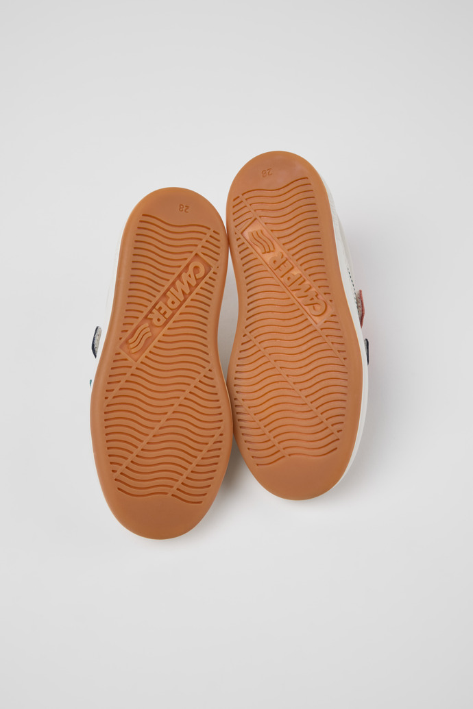 Twins Sneakers de piel y nobuk multicolor para niños.