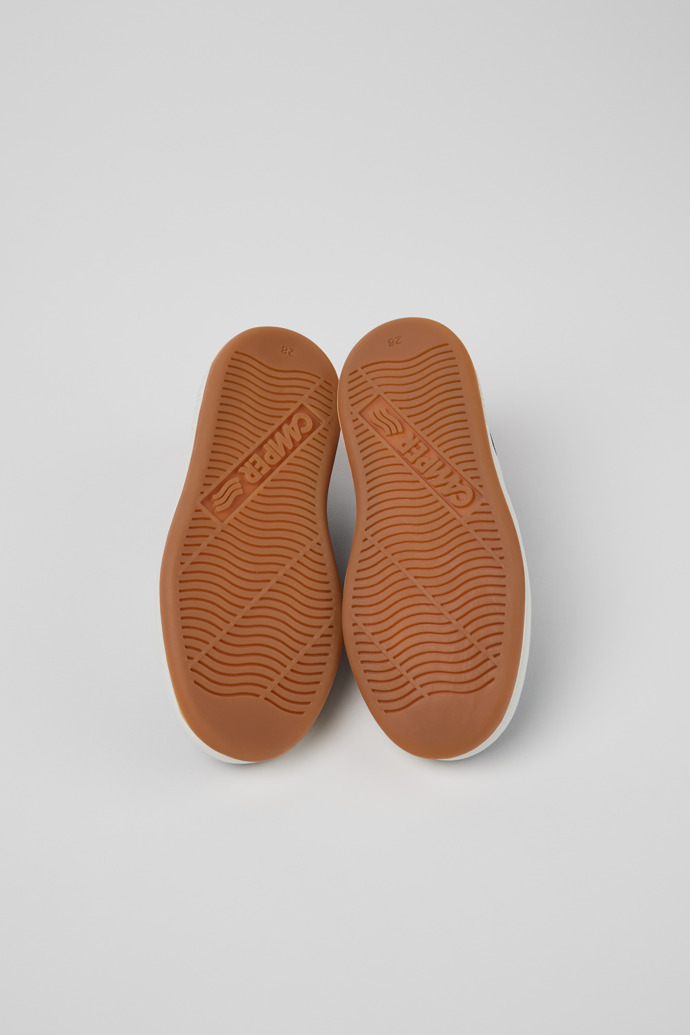 The soles of Runner Multicolor Textile and Nubuck Sneakers for Kids.