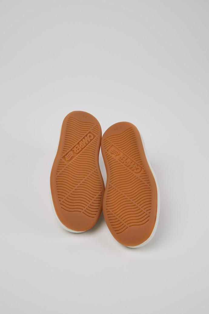 The soles of Runner Multicolor Textile and Leather Sneakers for Kids.