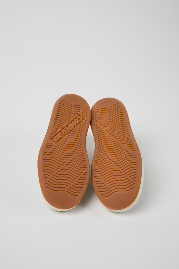 Runner Wielokolorowe sneakersy dziecięce ze skóry i nubuku.