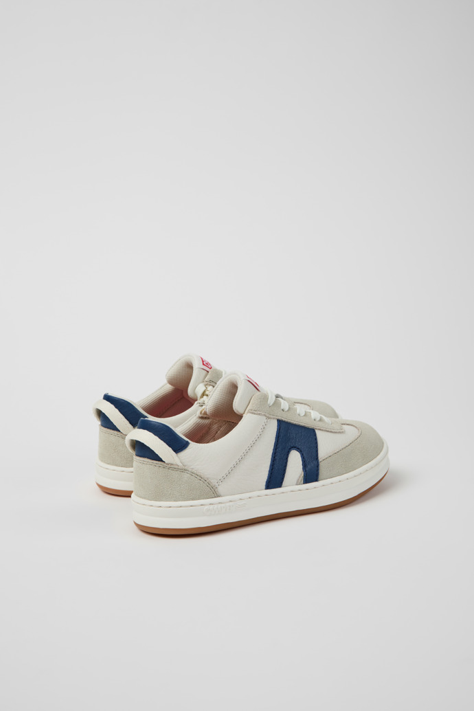 Runner Wielokolorowe sneakersy dziecięce ze skóry i nubuku.