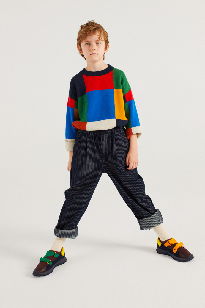Bobo Choses x Camper Sneakers de tejido y nobuk multicolor para niños.