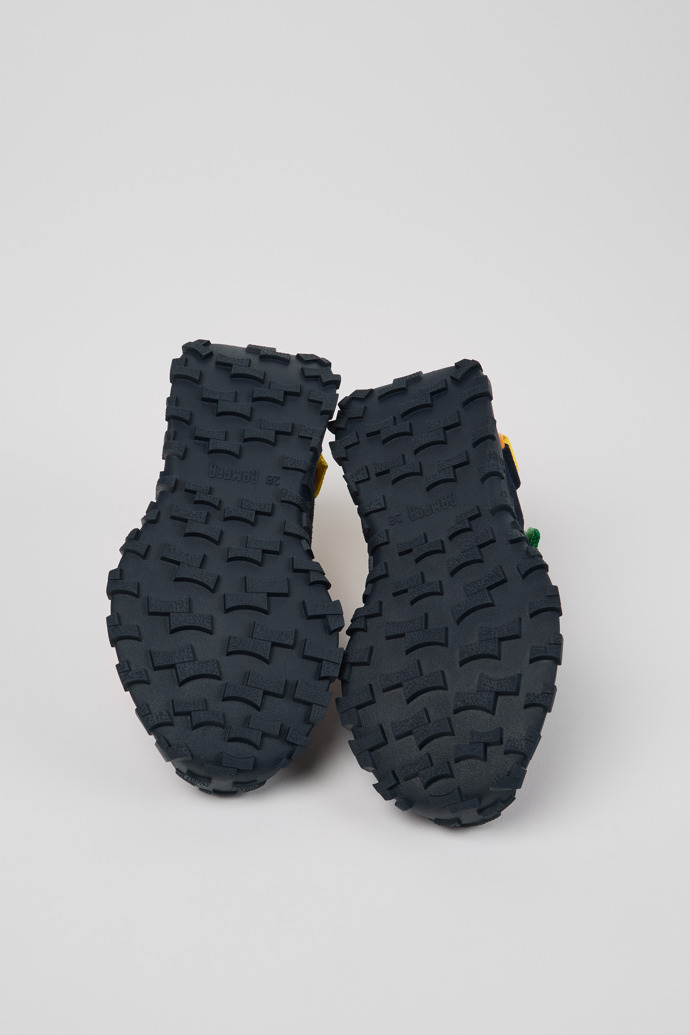 The soles of Twins Multicolor Textile and Nubuck Sneakers for Kids.