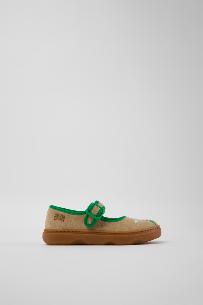 Twins Mehrfarbige Kinderschuhe aus Veloursleder und Leder.