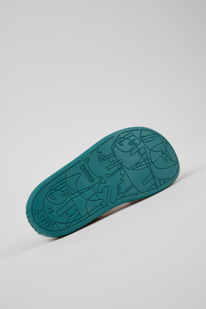 Twins Sandales en nubuck et cuir jaunes pour enfants.