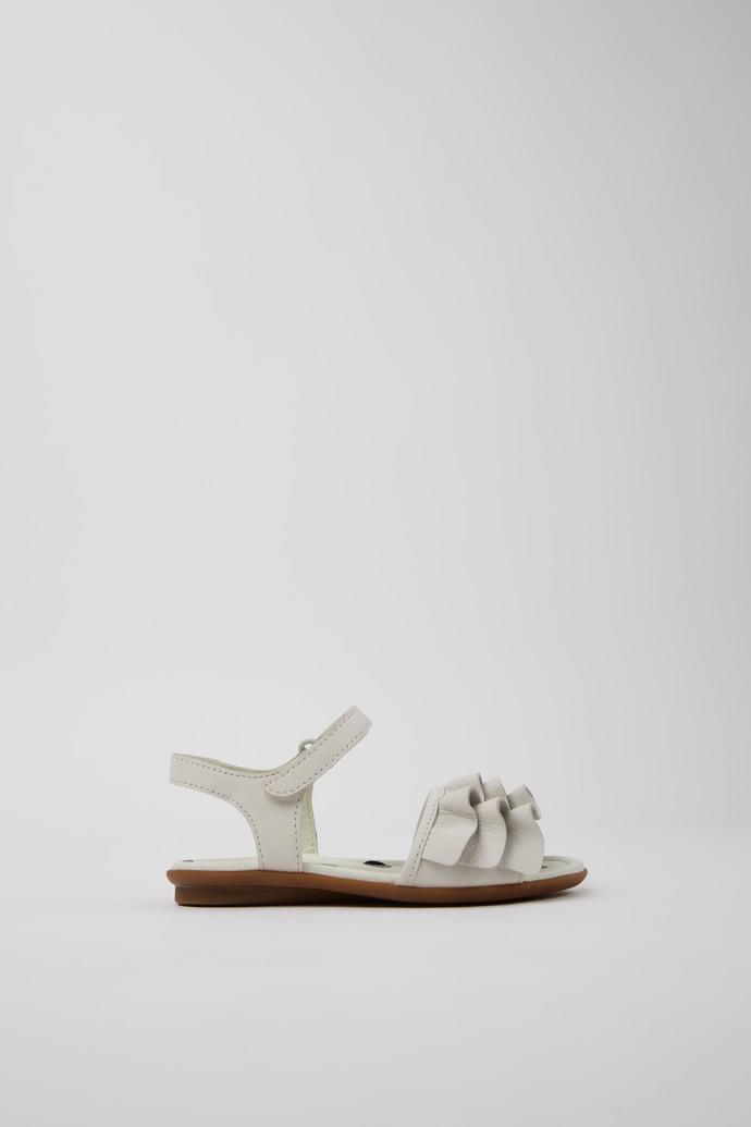 Twins Sandali in pelle bianchi per bambini.