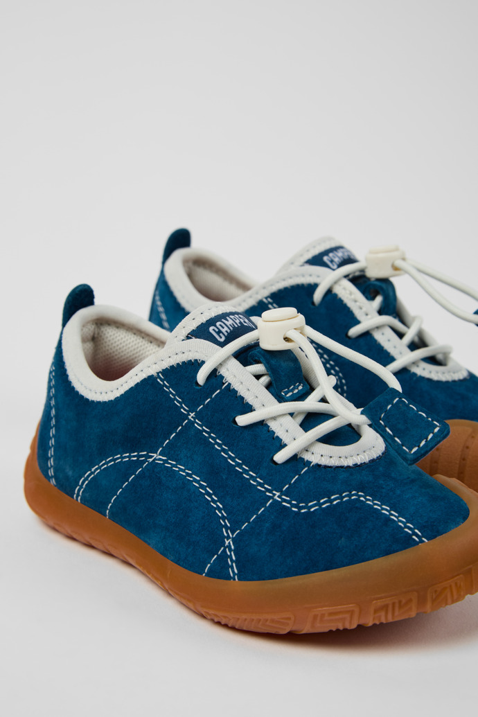 Peu Path Sneakers de nobuk azules para niños.