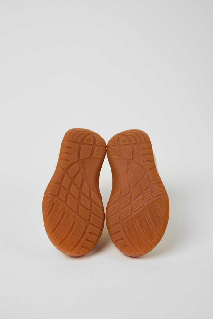 Twins Gele nubuck kindersneaker.