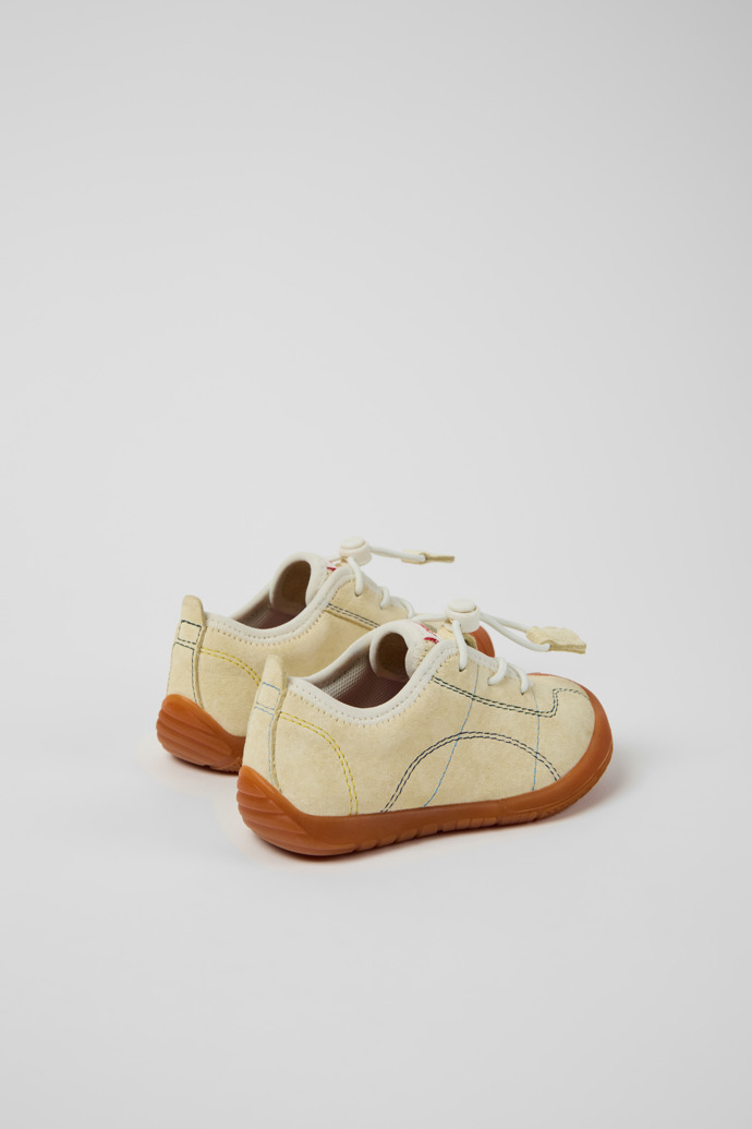 Twins Gele nubuck kindersneaker.