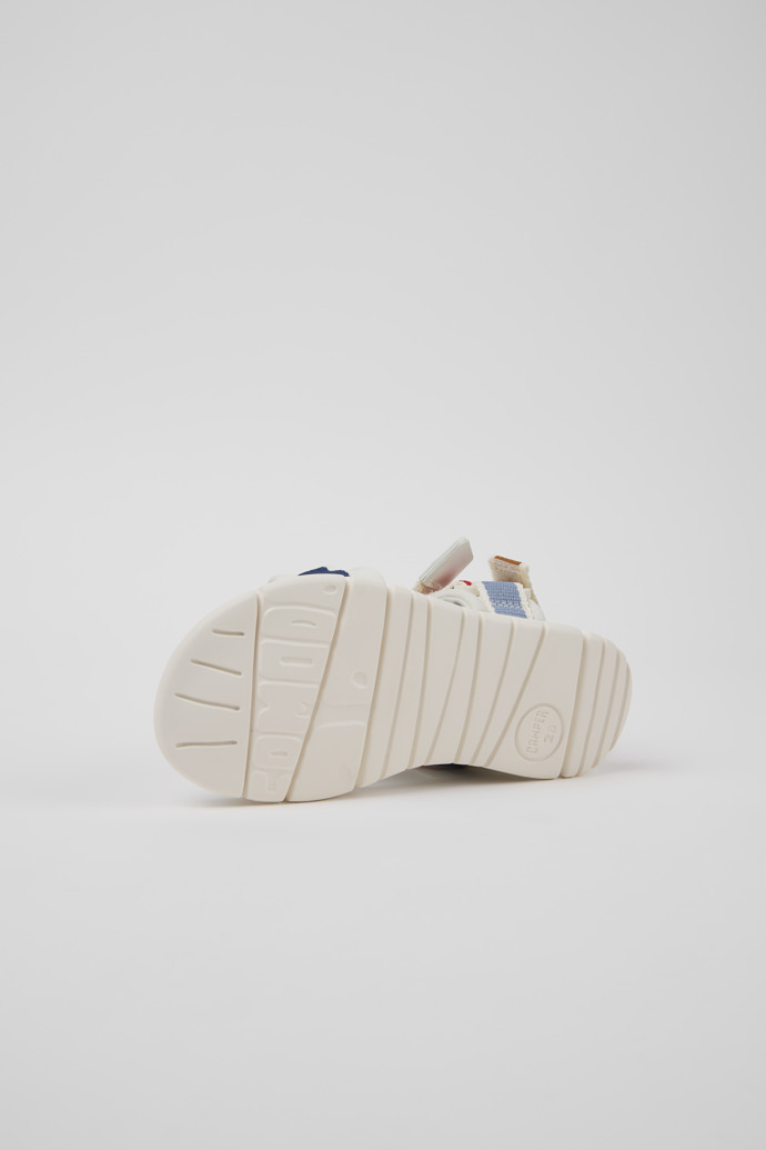 The soles of Twins Multicolor Textile Sandals for kids.