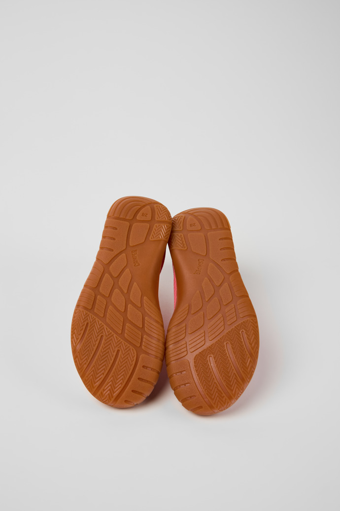 Peu Path Sneakers de tejido y piel rosas para niños.