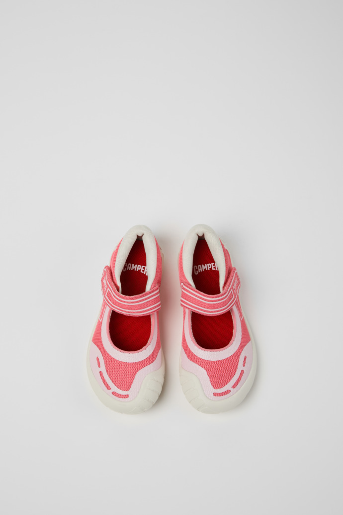 Peu Path Scarpe in tessuto rosa per bambini.