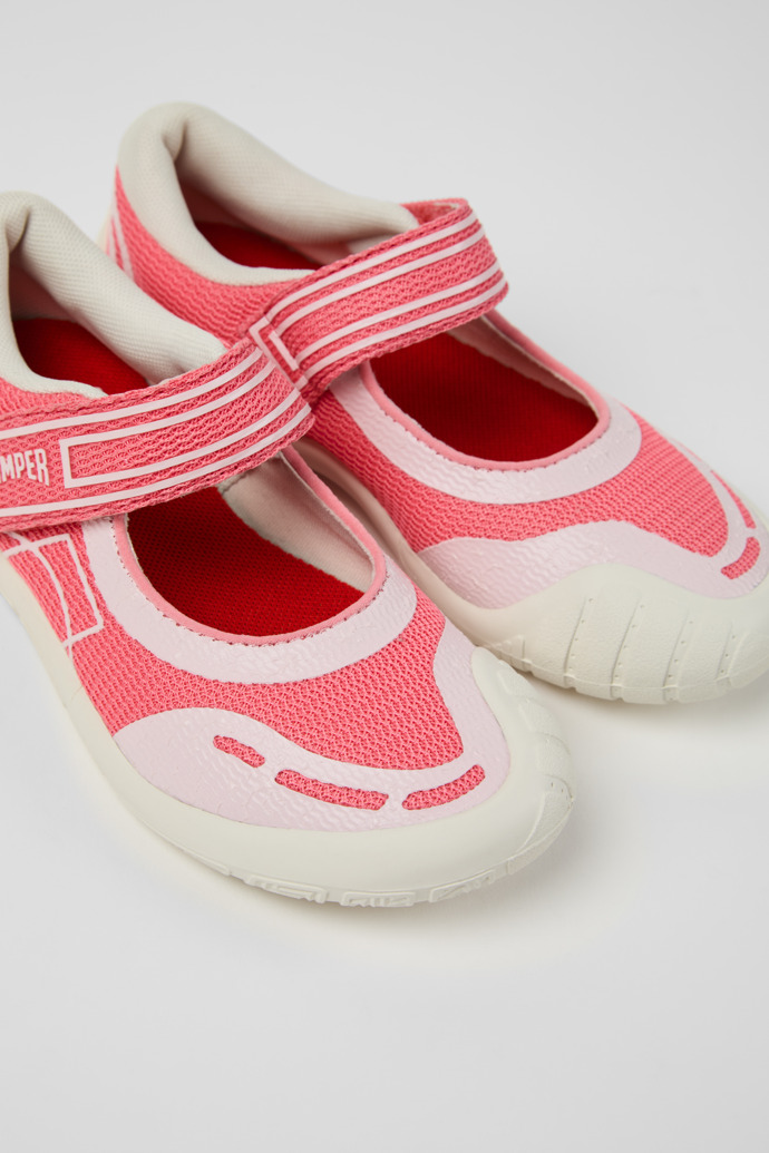Peu Path Scarpe in tessuto rosa per bambini.